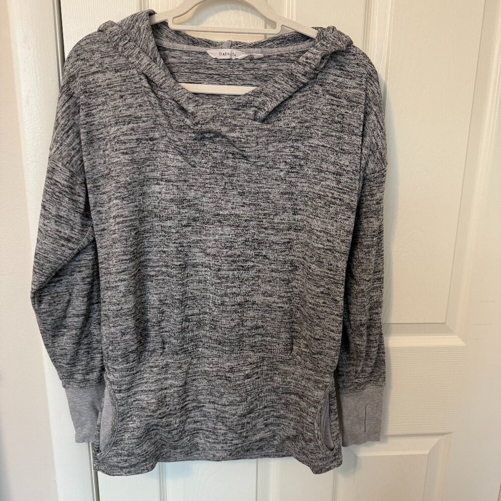 Athleta Batwing & Robin Cowlneck Hooded Pullover Sweatshirt Women's Size Small‎